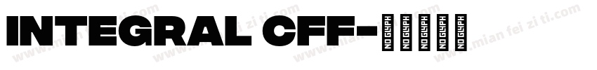 Integral CFF字体转换